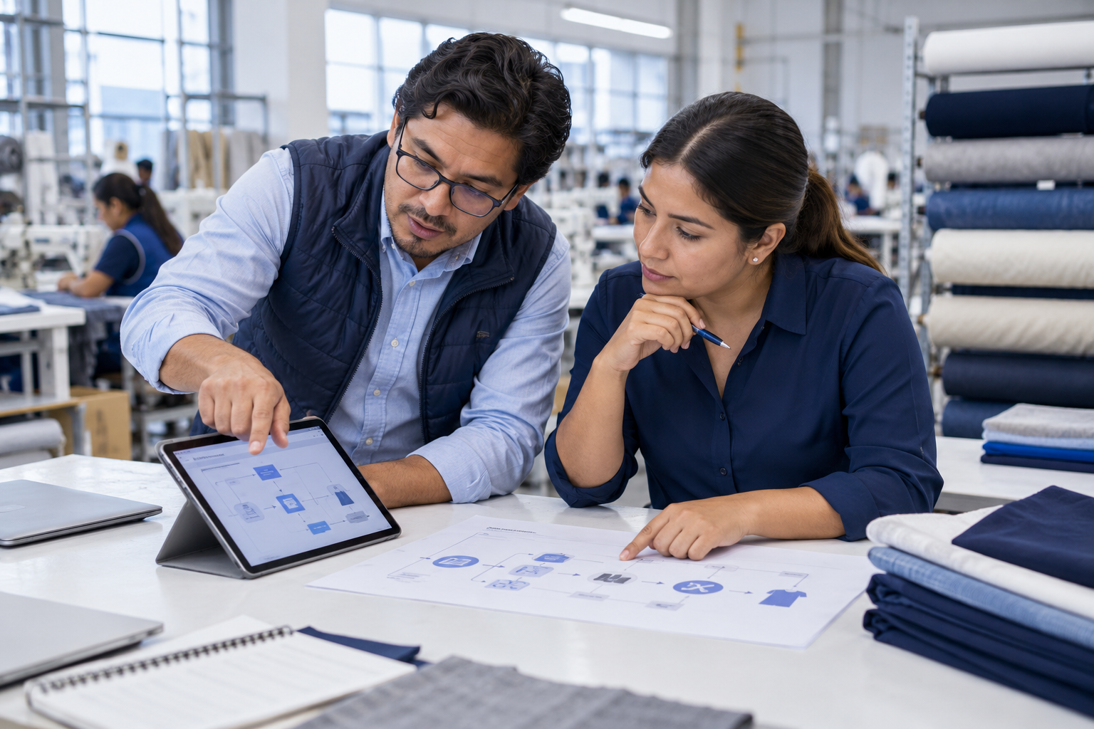 Asesoría para comprender los procesos de una empresa textil